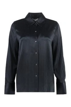 Vince | Vince Pinstripe Slim Long-Sleeved Shirt 6.2折起×额外9.5折, 额外九五折