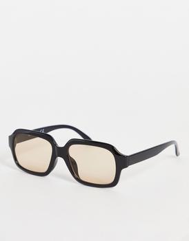 美国Topshop, Topshop | Topshop 70s rectangle sunglasses with orange lens商品图片 3.2折