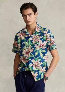 ralph lauren 衬衫, Ralph Lauren | Classic Fit Floral-Print Camp Shirt商品图片 3折