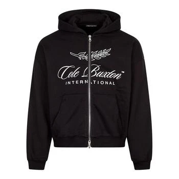 推荐Cole Buxton International Zipped Hoodie - Black商品