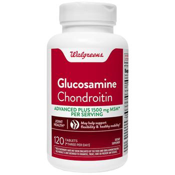 商品Walgreens | Glucosamine Chondroitin Advanced with MSM 1500 mg Tabs,商家Walgreens,价格¥145图片