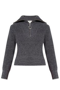 AMI | AMI Half-Zipped Knitted Sweater商品图片,9.6折