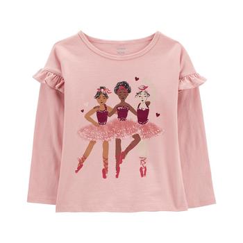 Carter's | Toddler Girls Ballerina Jersey T-shirt商品图片,5折