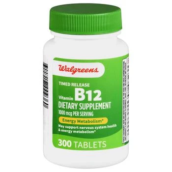 Walgreens | Timed Release Vitamin B12 1000 mcg Tablets 满二免一, 满免