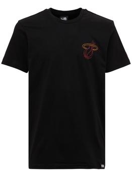 New Era | Nba Miami Heat Printed Jersey T-shirt商品图片,额外7折, 额外七折