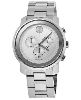 Movado Bold Silver Chronograph Dial Steel Men's Watch 3600276