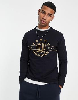 Tommy Hilfiger | Tommy Hilfiger icon logo long sleeve t-shirt in navy商品图片,