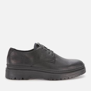 推荐Vagabond Men's James Leather Derby Shoes - Black商品
