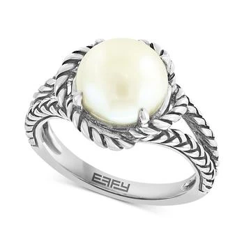 Effy | EFFY® Freshwater Pearl (9mm) Rope-Style Ring in Sterling Silver,商家Macy's,价格¥469