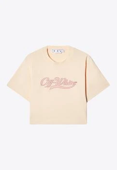 推荐Logo Embroidered Cropped T-shirt商品