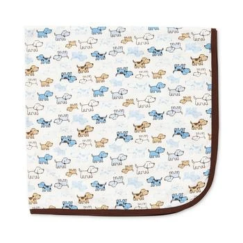Little Me | Baby Boys Cute Puppies Print Cotton Blanket 