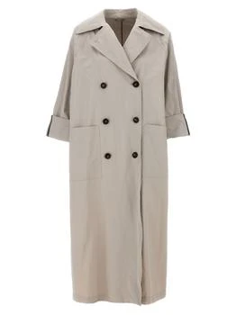 Brunello Cucinelli | Monile Coats, Trench Coats Gray,商家Wanan Luxury,价格¥19472