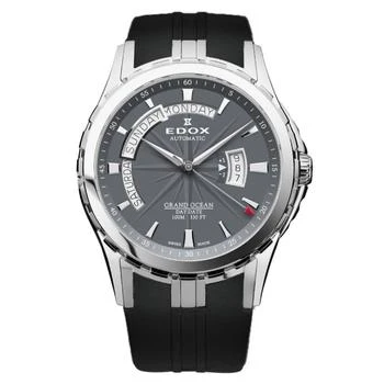 Edox | Grand Ocean Automatic Grey Dial Men's Watch 83006 3CA GIN,商家Jomashop,价格¥5344