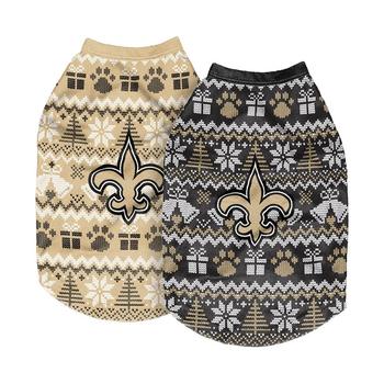 商品FOCO | New Orleans Saints Reversible Holiday Dog Sweater,商家Macy's,价格¥223图片