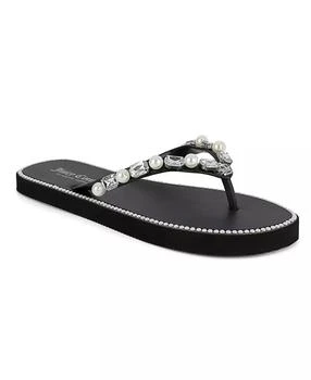 Juicy Couture | Women's Sade 2 Embellished Flip Flop Sandals,商家Macy's,价格¥151