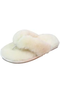 Vicenzo Leather, Eastern Counties Leather | Eastern Counties Leather Womens/Ladies Sheepskin Flip Flops (Natural)商品图片 8.2折