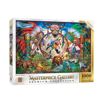 商品1000 Piece Jigsaw Puzzle For Adults, Family, Or Kids - Tribal Spirit Animals - 26.75"x 19.25"图片