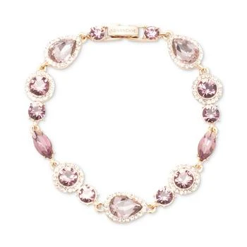 Givenchy | Gold-Tone Teardrop Round Crystal Flex Bracelet,商家Macy's,价格¥506