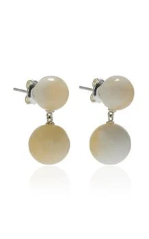 Lié Studio | Lié Studio - The Hannah Jade Earrings - White - OS - Moda Operandi - Gifts For Her,商家Fashion US,价格¥1744