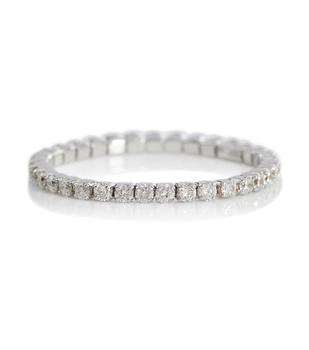 商品Shay Jewelry | Single Thread 18kt white gold ring with diamonds,商家MyTheresa,价格¥9158图片