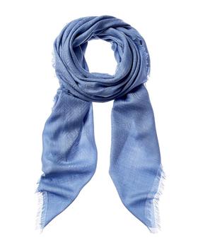 芬迪围巾是什么牌子, [二手商品] Fendi | FENDI Zucca-Print Fringe Silk-Blend Scarf, NWT (Authentic Pre-Owned)商品图片 