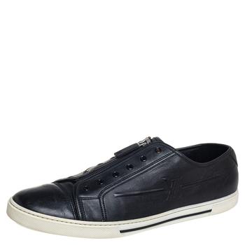 lv低帮鞋, [二手商品] Louis Vuitton | Louis Vuitton Black Leather Low Top Sneakers Size 44.5商品图片 8.3折, 满1件减$100, 满减