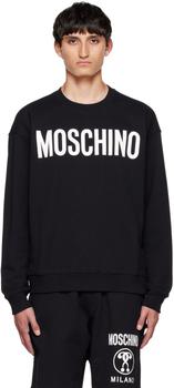 时尚莫斯奇诺卫衣男装, Moschino | Black Printed Sweatshirt商品图片 额外8.5折, 额外八五折