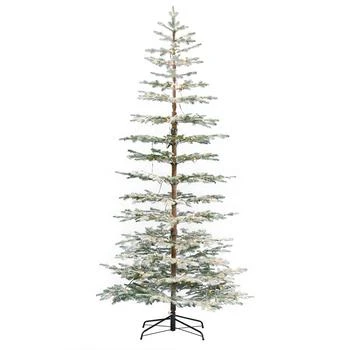 Seasonal | Sierra Pine 9' PE Lightly Flocked Tree, 2255 Tips, 400 Warm LEDs, Remote, Storage Bag, EZ-Connect Pole,商家Macy's,价格¥11134
