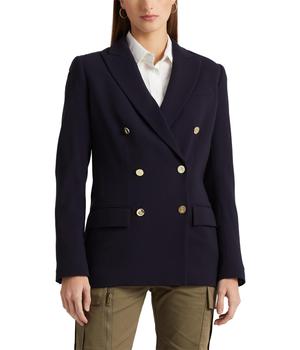 Ralph Lauren | Double-Breasted Wool Crepe Blazer商品图片,独家减免邮费