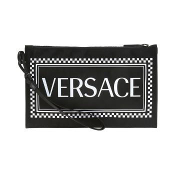 商品Versace | VERSACE 男包白色标识与图案印花手拿包 DP84725-DNYVER-KNBN,商家Beyond Chinalux,价格¥1479图片