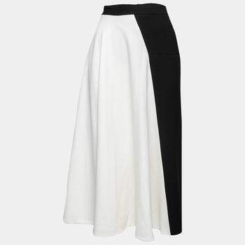ROLAND MOURET, [二手商品] ROLAND MOURET | Roland Mouret Color Block Crepe Midi Skirt M商品图片 5折, 满1件减$100, 满减