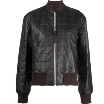 推荐Quilted Leather Bomber Jacket商品