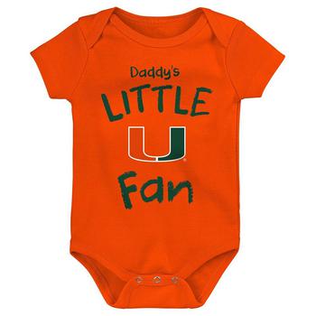 巴黎世家老爹鞋多少钱, Outerstuff | Infant Boys and Girls Orange Miami Hurricanes Daddy's Little Fan Bodysuit商品图片 