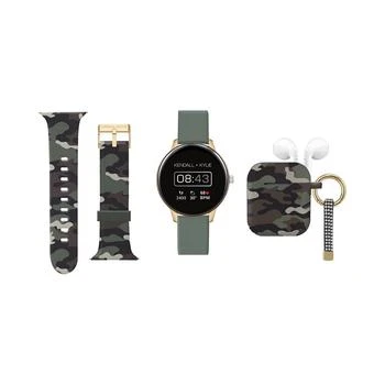 推荐American Exchange Unisex Green Silicone Strap Smartwatch Set商品