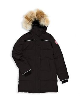 product Little Kid's & Kid's Juniper Coyote Fur-Trim Down Parka image