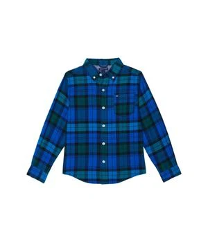 Tommy Hilfiger | Plaid Long Sleeve Button-Down Shirt (Little Kids) 7.5折