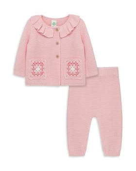 Little Me | Girls' Crochet Sweater & Pants Set - Baby 满$100减$25, 满减