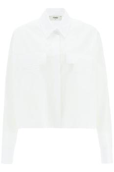 商品Fendi | CROPPED SHIRT WITH FF BAGUETTE DETAILS,商家Coltorti Boutique,价格¥4543图片