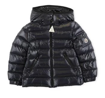 Moncler | Moncler Enfant Logo Patch Hooded Down Jacket,商家Cettire,价格¥3507