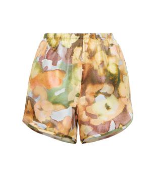 Nanushka | Mary printed silk twill shorts商品图片,4.9折