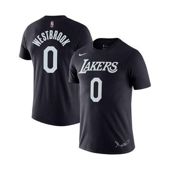 推荐Men's Russell Westbrook Black Los Angeles Lakers 2022 Select Series MVP Name and Number T-Shirt商品