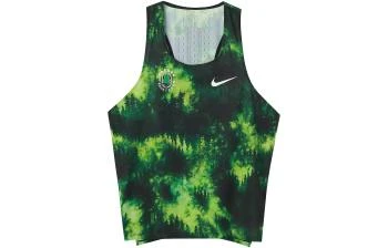 NIKE | [预售3天]Logo印花圆领运动跑步无袖吊带背心 男款 绿色,商家AMRAP,价格¥816