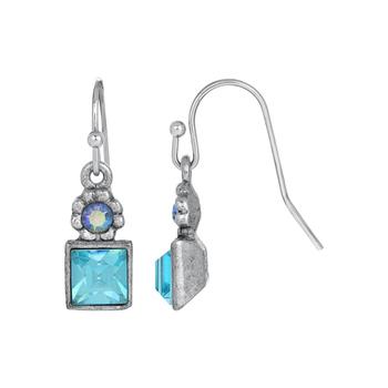 商品Aquamarine Wire Earrings图片