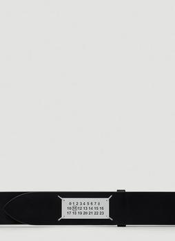 MAISON MARGIELA | Numerical Logo Patch Belt in Black商品图片,