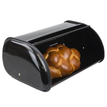 商品Home Basics | Roll Up Lid Steel Bread Box Black,商家Verishop,价格¥245图片