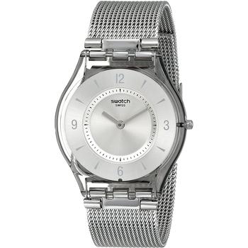 Swatch | Swatch Women's Metal Knit Silver Dial Watch商品图片,8.2折