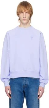 AMI | Blue Ami de Cœur Sweatshirt,商家Ssense US,价格¥2941