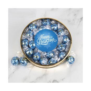 商品Just Candy | Happy Passover Candy Gift Tin with Chocolate Lindor Truffles by Lindt Large Plastic Tin with Sticker - By Just Candy,商家Macy's,价格¥237图片