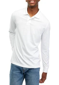 Saddlebred® | Long Sleeve Jersey Polo Shirt,商家Belk,价格¥99