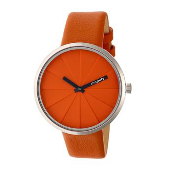 推荐The 4000 Orange Dial Orange Leather Watch SIM4006商品